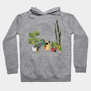 Pug and Plants Hoodie